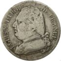 5 Francs (Luis XVIII. D - Lyon)