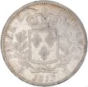 5 Francs (Luis XVIII. H - La Rochelle)