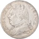 5 Francs (Luis XVIII. H - La Rochelle)