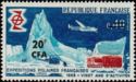 20th Anniversary of the French Polar Expeditions surcharged