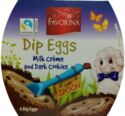 Dip Eggs Milk Cream And Dark Cookies