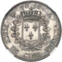 5 Francs (Louis XVIII - Essai by Tiolier. A - Paris)