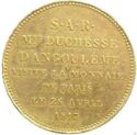 5 Francs (Louis XVIII - Duchess D'Angouleme Visit to Paris Mint)