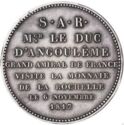 5 Francs (Louis XVIII - Duke D'Angouleme Visit to La Rochelle mint)