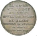 5 Francs (Louis XVIII - Visit of the Duke and Duchess de Berry to Paris Mint)