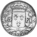 5 Francs (Charles X. Essai by Galle)