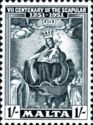 "Our Lady of Mount Carmel" (1s black)
