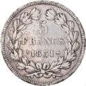 5 Francs (Louis Philips I. B - Rouen. Raised edge)