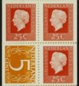 Queen Juliana, Type 'Regina' and Numerals - from booklet