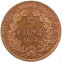 5 Francs (Essai by Gayrard - Copper)