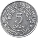 5 Pfennig (Rheinische Bahn-Gesellschaft)