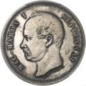 5 Francs (Satirical coinage. Mac-Mahon. Iron)