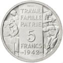 5 Francs (Essai by Galle - CuNi)