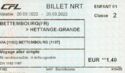 Voyage aller simple - Bettembourg - Hettange-Grande (France)