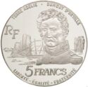 5 Francs (Explorer Jules Dumont d'Urville)