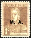José Francisco de San Martin (1778-1850), ovpt. "M.A."