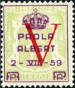 Small Coat of Arms with "V" - Overprinted