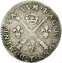 5 Sols (Louis XIV. 1/16 Ecu - T - Nantes)