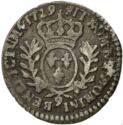6 Sols (Louis XV. "Laurels" 1/20 Ecu. 9 - Rennes)