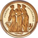 ½ Sovereign (The Three Graces)