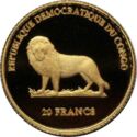 20 Francs (Visit in Congo - Gold edition)