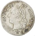 6 Sols (Louis XV. "Laureate". 1/20 Ecu. L - Bayonne)