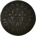 1 Denier Tournois (Henri IV - A - Paris)