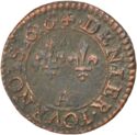 1 Denier Tournois (Louis XIII. - A - Paris)