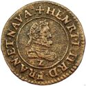 1 Denier Tournois (Henri IV. Dauphine - Z - Grenoble)