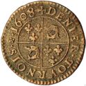 1 Denier Tournois (Henri IV. Dauphine - Z - Grenoble)