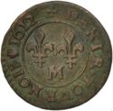 1 Denier Tournois (Louis XIII. - M - Toulouse)