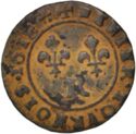 1 Denier Tournois (Louis XIII. - R - Villeneuve St. André)