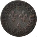 1 Denier Tournois (Louis XIII. Laureate - A - Paris)