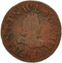 1 Denier Tournois (Louis XIII. Laureate - G - Poitiers)