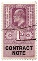 Contract Note Edward VII 1/-