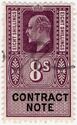 Contract Note Edward VII 8/-