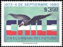 Andean Condor (Vultur gryphus), Chile as Flag