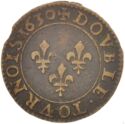 1 Double Tournois (Louis XIII - A - Paris)