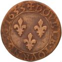 1 Double Tournois (Louis XIII - E - Tours)