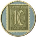 10 Pfennig (Conditorei-Kaffee Clauberg)