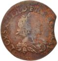 1 Double Tournois (Louis XIII - •• - Axe Loire-Rhône mint)