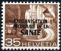 Post Road Val d'Anniviers (OMS/WHO overprint)