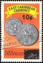 Twenty five cent and fifty cent coins - Surcharged