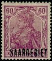 Germania, overprinted SAARGEBIET