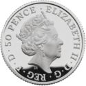 50 Pence (Queens Beast, Yale of Beautfort)