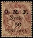 Type Blanc overprinted and Syrian surcharge