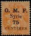 Type Blanc overprinted and Syrian surcharge