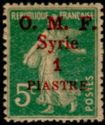 Type Semeuse overprint and Syrian surcharge