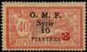 Type Merson overprinted O.M.F. Occupation Militaire Français