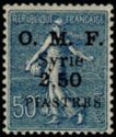 Type Semeuse overprint and Syrian surcharge